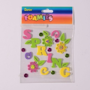 Darice foam stickers voorjaar 1049-69 (Locatie: K3)