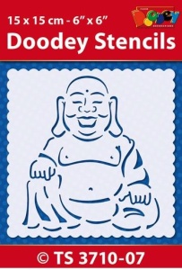 Doodey Stencil Boedha 15 x 15 cm TS3999 (Locatie: 4630)