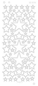 Find It stickervel glanzend goud sterren CD3096 (Locatie: e006)