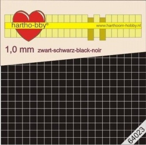 Hartho-bby foampads zwart 1.0 mm dik 64023 (Locatie: 5R)