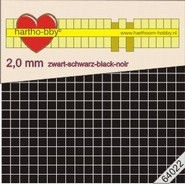 Hartho-bby foampads zwart 2,0 mm dik 64022 (Locatie: K2)