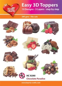 Hearty Crafts Easy 3D Toppers Chocolate Paradise HC9290