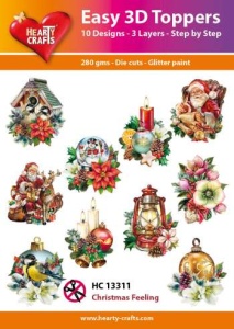 Hearty Crafts Easy 3D Toppers Christmas Feeling HC13311
