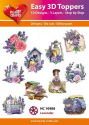 Hearty Crafts Easy 3D Toppers Lavender HC10988