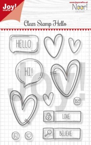 Joy! Clear Stamp Hello 6410/0497 (Locatie: NN195)