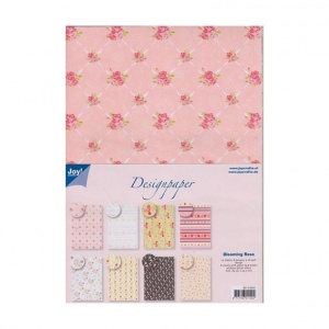 Joy! Crafts designpapier-set A4 Blooming Rose 8011/0551 (Locatie: 1734)