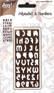 Joy! Crafts Snijplaat Alphabet en nummers 6002/0139 (Locatie: A296)