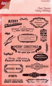 Joy! stempel merry christmas 6410 0106 (Locatie: 5502)