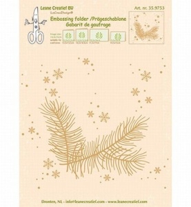 Leane Creatief embossing folder dennentak 35.9753 (Locatie: K1)