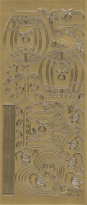 LeCrea Design vogelkooi sticker goud 61 8763 (Locatie: A332 )