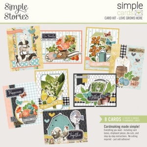 Simple Stories Kaartenpakket Love Grows here, voor 8 kaarten, 15033
