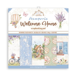 Stamperia Paper pack Welcome Home, 20.3x20.3cm, SBBS77