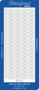 Starform rand vogels zilver 1173 (Locatie: H424)