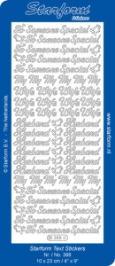Starform sticker engels zilver 388 (Locatie: X045)