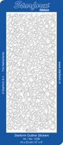 Starform sticker goud cijfers 1228 (Locatie: E225)