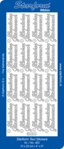Starform sticker goud "Herzlichen Glückwunsch" 400 (Locatie: F167)