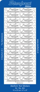 Starform sticker kerst donker groen 264 (Locatie: K267)