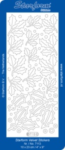 Starform sticker velvet wit 7113 (Locatie: G364)