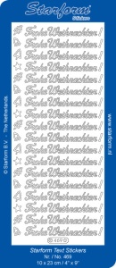 Starform sticker zilver kerst 469 (Locatie: G350)