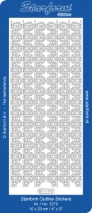 Starform sticker zilver randje 1275 (Locatie: A248)