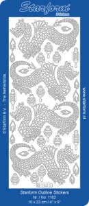 Starform stickervel China goud 1162 (Locatie: u066)