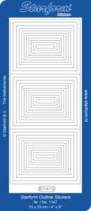 Starform stickervel zilver 1147 (Locatie: f134)