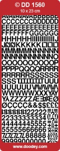 Stickervel alfabet goud DD1560 (Locatie: ZZ076)