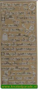 Stickervel met franse teksten (Locatie: A148 )