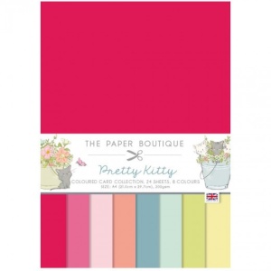The Paper Boutique Pretty Kitty Colour Card Collection, A4, 24 vel (Locatie: 4313)
