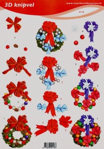 Voorbeeldkaarten knipvel kerst 2118 (Locatie: 5823)