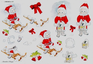 Wekabo knipvel kerstmis 517 (Locatie: 1722)