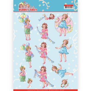 Yvonne Creations knipvel bubbly girls verjaardag CD11478 (Locatie: 1564)