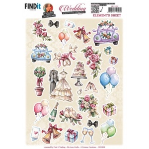Yvonne Creations knipvel huwelijk CD11959 (Locatie: 1429)