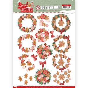 Yvonne Creations stansvel kerstkrans SB10395 (Locatie: 5027)