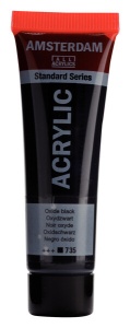 Amsterdam Acrylverf Tube 20 ml Oxidezwart 735