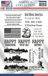 Amy Design Clear Stamp America Collection USACS10001 (Locatie: K119)
