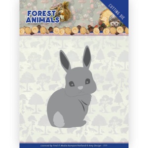 Amy Design snijmal Forest Animals - Bunny ADD10235 (Locatie: M143)