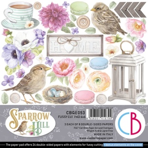 Ciao Bella, Cut Pad, 15x15cm, Sparrow Hill, CBQE053