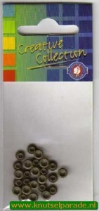 Eyelets antiek groen 25 stuks nr. 20407/26 (Locatie: 5RC1 )
