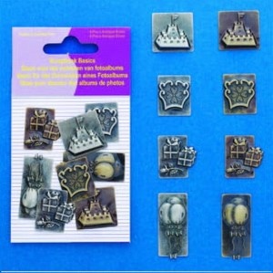 Hobby & Crafting Fun scrapbook bedels Special Occasion 8 stuks 11810-4008