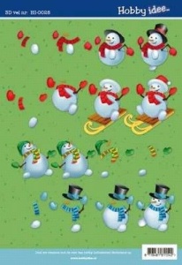 Hobby Idee knipvel kerst HI 0028 (Locatie: 932)