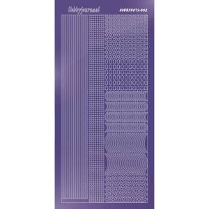 Hobbydots stickervel glanzend paars STDM029 (Locatie: PP145 )