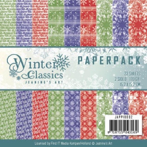Jeanine's Art, Paperpack, 15.2 x 15.x cm, Winter Classics, JAPP10002 (Locatie: s2)