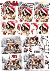Le Suh knipvel Kerst Hond 8215758 (Locatie: 5564)