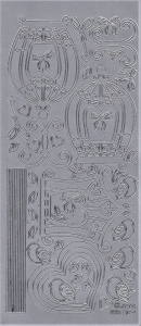 LeCrea Design vogelkooi sticker zilver 61 8756 (Locatie: A333)