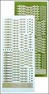 LeCreaDesign star stickers gold mirror 61 9166 (Locatie: i604 )