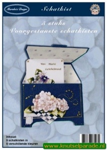 Marieke's Design Schatkist op linnenart karton (Locatie: 0811)