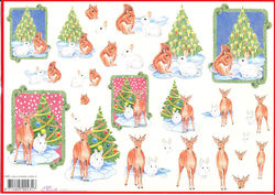 Mireille knipvel kerstmis dieren X380 (Locatie: 2693)