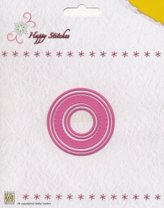 Nellie Snellen Happy Stitches snij- en borduurmal Circle HSD005 (Locatie: J561)