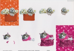 Nielsen Cards knipvel honden en katten KA003 (Locatie: 1638)